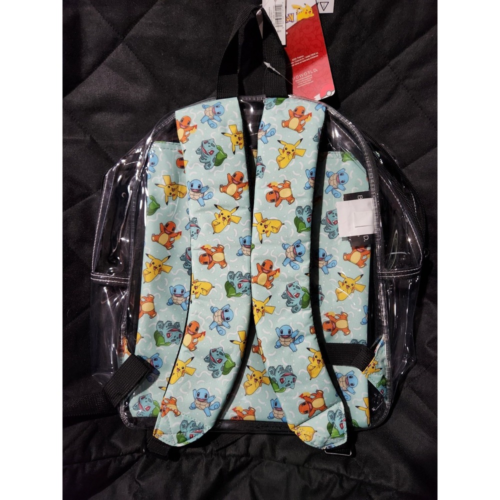Pokemon Clear Backpack With Removable Sleeve Missing‎ Fun Pack - Picture 4 of 4